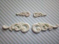 Гибкие пластиковые фигурки - Набор завитков (бол), 4х1,5см