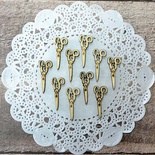 Лазерные вырубки из дерева от Scrapberry's - Ножницы, 11х40 мм, 10 шт.