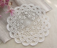 Затишний декор від LESHCHENKO - Вʼязана Серветка №67, 16 см, 1шт.