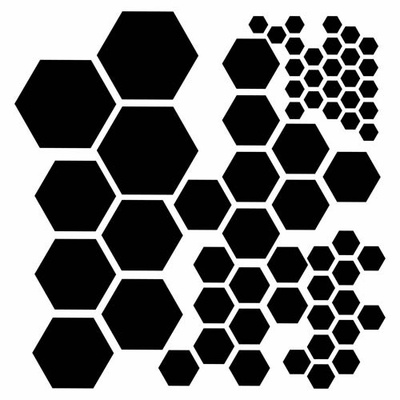 Маска The Crafter's Workshop - Mini Template Hexagons, 15х15 см