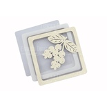 Заготовка для шейкера Ягоди 9x9 см, колір молочний, ТМ Фабрика Декору