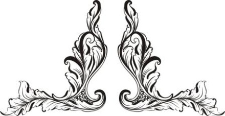 Акриловый штамп Stamp Vignette W017 Уголки, размер 4 * 2 см