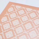 Аркуш дизайнерського картону з візерунком Розкішно 3, колір Роза, А4, 250 г/
