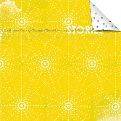 Аркуш паперу для скрапбукінгу від Lemon Owl - Plans for Today, Document Stories, 30x30