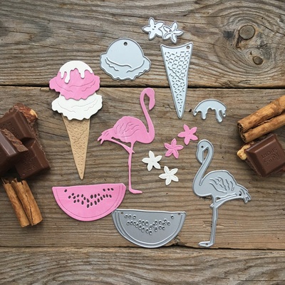 Набор ножей для вырубки от MiMiCut - "Лето розового цвета", 77х78мм