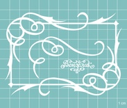 Чипборд від Вензелик - Набір рамок + куточки 05, розмір: 120x85 мм