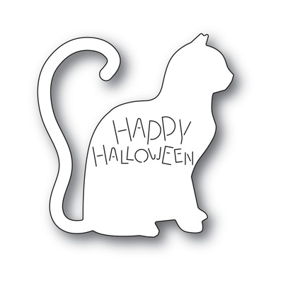 Ніж для вирубки від Poppystamps - Happy Halloween Cat