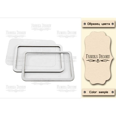 Заготовка для шейкера Прямокутник - 1, колір молочний, ТМ Фабрика Декору