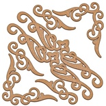 Набір декоративних елементів для шедоубокса №03, ТМ Фабрика Декору