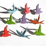 Набір брадсів Eyelet Outlet - Flying Bird Brads - Fall, 12 шт