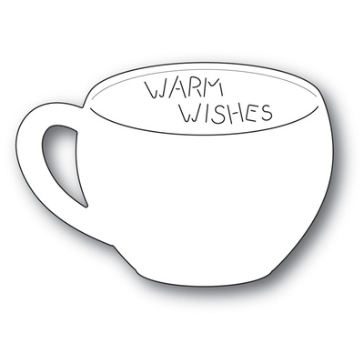 Нож для вырубки от Poppystamps - Warm Wishes Gift Card Cup