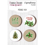 Набір скрап-фішок від ТМ Фабрика Декору з 4 шт. FDSC 101
