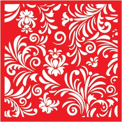 Трафарет - Цветы4, 18*18см