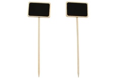 Набір табличок із поверхнею шкільної дошки, розміром 4,8 × 6,8 × 22,7 см, 2 шт.