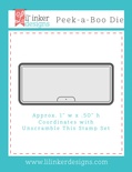 Ніж для вирубки від Lil'Inker Designs - Peek-A-Boo Die