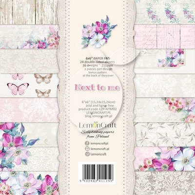 Набір скрап-паперу LemonCraft - Next to me, 15x15см, двосторонній