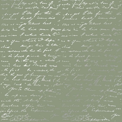 Аркуш одностороннього паперу з фольгуванням Silver Text Olive 30,5x30,5см, ТМ Фабрика Декору