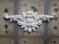 Гипсовое украшение - Виньетка, 10х4 см