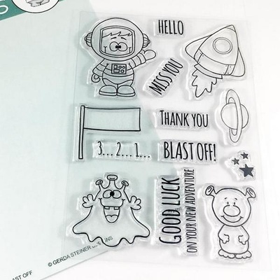 Набор штампов Gerda Steiner - Blast Off 4x6 Clear Stamp Set