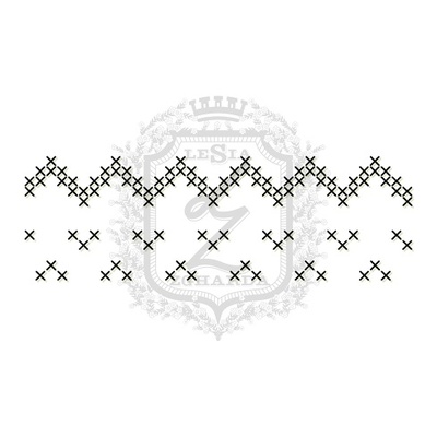 Акриловый штамп Lesia Zgharda F086 Швейные стежки, набор из 4 штампов