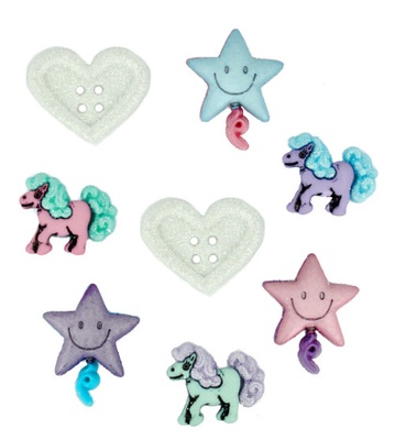 Набір декоративних ґудзиків Dress It Up - Pony Tales