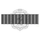 Акриловый штамп Lesia Zgharda F103a Патентная вязка широкая, размер 10.8х2.9 см