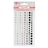 Набір страз самоклейних Santi Black and White, 136 шт., ТМ Santi