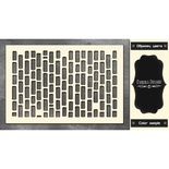 Чипборд Фабрика Декору - Кирпичики 3, цвет черный