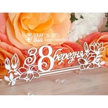 Чипборд ScrapBox - напис з 8 березня довгий Hi-347