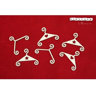 Чипборд Scrapiniec - Плечики для одягу, 6 штук