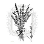 Акриловый штамп Lesia Zgharda FL075 Пучок лаванды, набор из 2 штампов