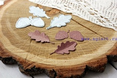 Ножи для вырубки от AgiArt - Дубовые листья и жёлуди