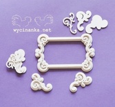 Чипборд Wycinanka - BACK TO THE VINTAGE - Рамка 1 та декоративні кутики