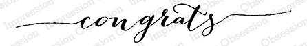 Штампи від Impression Obsession - Congrats