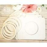 Основа для альбома фотоаппарат квадратный (7 шт. объектив шейкер) Оs-066