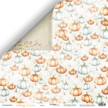 Аркуш двостороннього паперу для скрапбукінгу від Scrapmir - Гарбуз - Falling in Love, 30x30cм