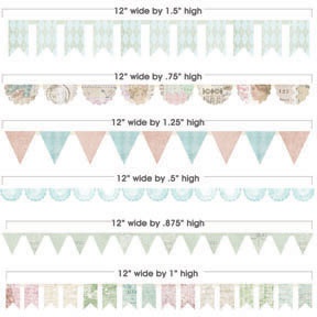 Набір висічок прапорців від Melissa Frances - C'est la Vie Border