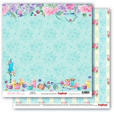 Набор бумаги для скрапбукинга от ScrapBerry's - Home sweet home, 30,5x30,5 см, 6+2 шт
