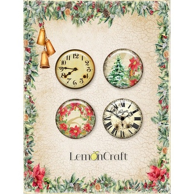 Фішки для скрапбукінгу LemonCraft - Yuletide, на клейовій основі