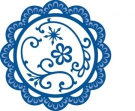 Набір ножів для вирубки Marianne Design Creatables - Scallop Circle Frame & Flowers