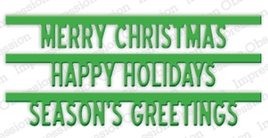 Ножі від Impression Obsession - Holiday Bottom Word Edgers