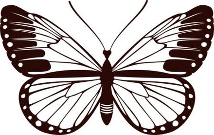 Aкриловый штамп Butterfly 1 Бабочка, размер 5,1 * 3,2 см