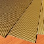 Картон гофрированный мелкий,  плотность 300г, размер 20х30см, цвет золотой