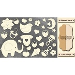 Чипборд Фабрика Декору - FDCH-113, колір молочний, крафт