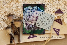 Нож для вырубки от Scrapfriend - 8 фотоуголков "Фабьен"