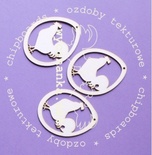 Чипборд від Wycianka - Писанка з півниками, 3 шт.