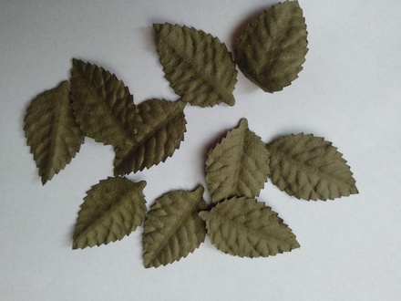 Листики, цвет коричневый, 40х25мм, 10 шт.