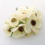 Квітка маку, колір білий, 1 шт.