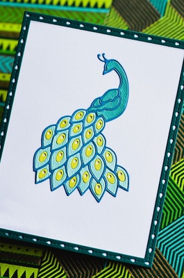 Ніж для вирубки від Poppystamps - Plumed Peacock