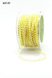 Нитка з намистинками від May Arts - String Beads - Yellow, 4 мм, колір жовтий, довжина 90 см